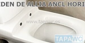 Asiento inodoro EDEN anclaje horizontal tapawc compatible marca ALLIA