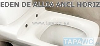 Asiento inodoro EDEN anclaje horizontal tapawc compatible marca ALLIA