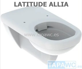 Asiento inodoro LATITUDE tapawc compatible ALLIA amortiguado