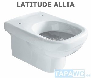 Asiento inodoro LATITUDE tapawc compatible ALLIA amortiguado