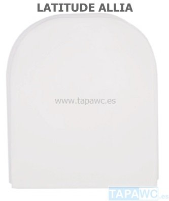 Asiento inodoro LATITUDE tapawc compatible ALLIA amortiguado
